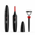 Sawjay Heated Eyelash Curler USB-C Rechargeable 4 Temp Settings Black