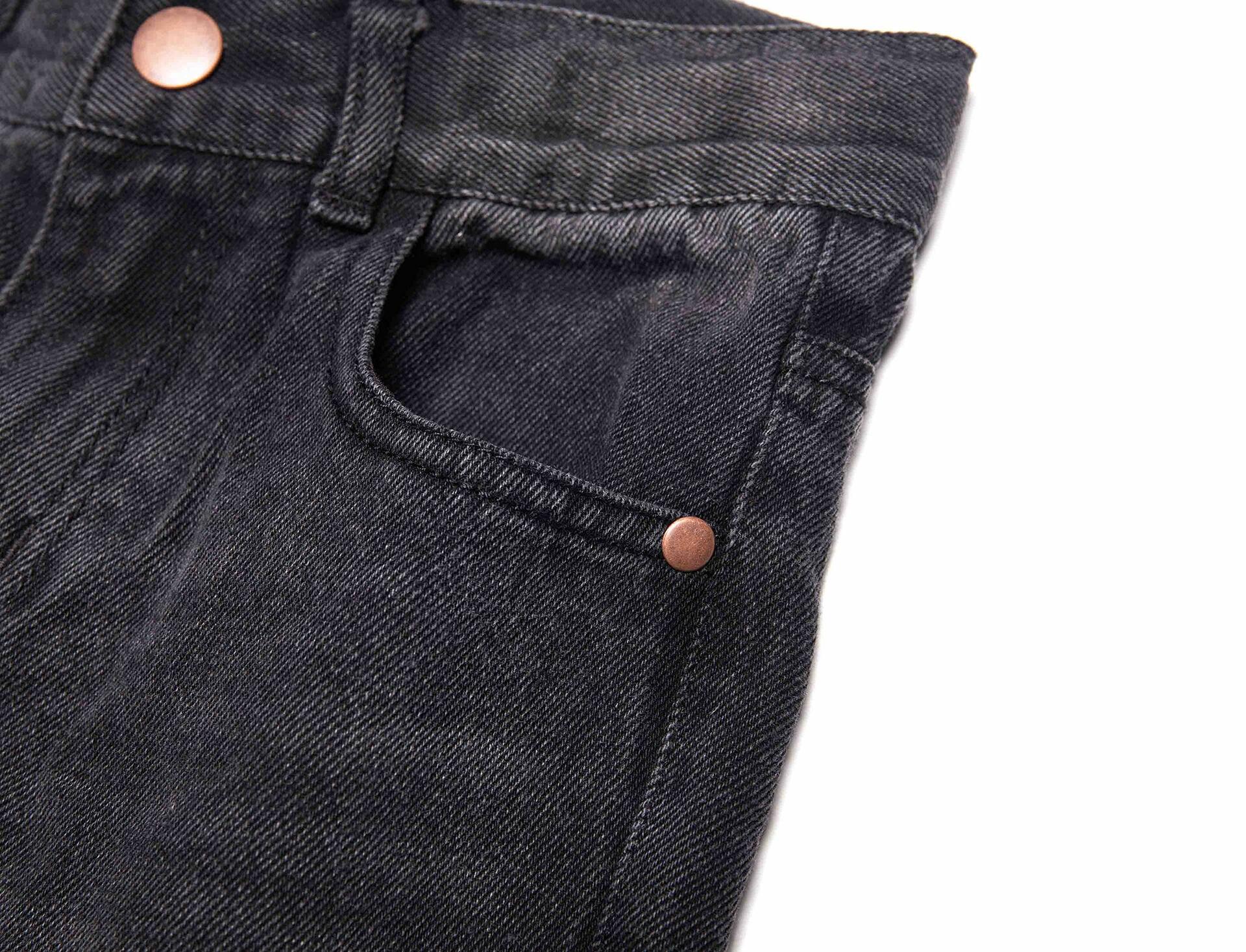 Bienzoe Boys Adjustable Waist Black Ripped Slim Denim Jeans Size 6