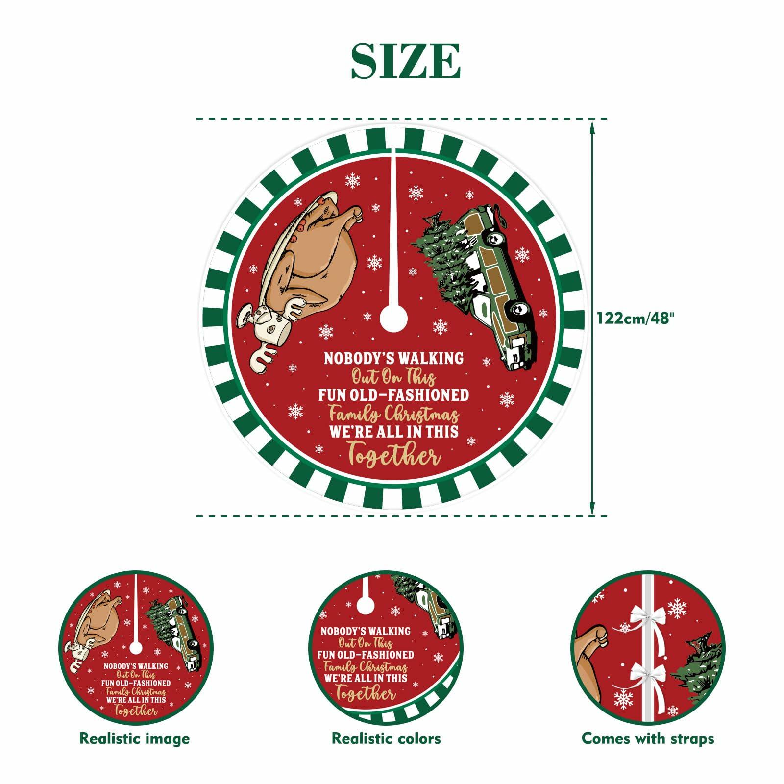 Christmas Vacation Griswold Family 48" Tree Skirt Xmas Decor Gift