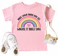 CAZYCHILD Dot Day Kids T-Shirt Rainbow Toddler Size Colorful - Size 5T