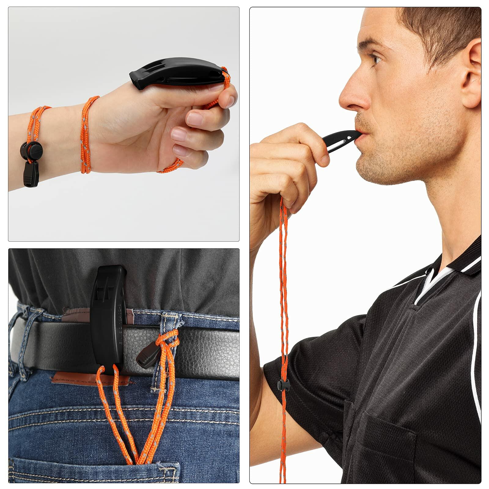 Hipat Emergency Whistle Super Loud Floating Whistle with Lanyard Outdoor