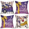 Ussap Nutcracker Christmas Throw Pillow Covers 18x18 Red Green Set of 4