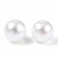 DanLingJewelry 1000pcs 10mm White Plastic Pearl Round Loose Beads