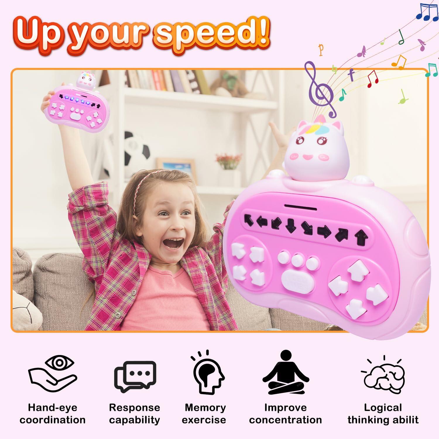 Hand-Held Rhythm Master Dance Machine Educational Toy for Kids 3-12 Pony