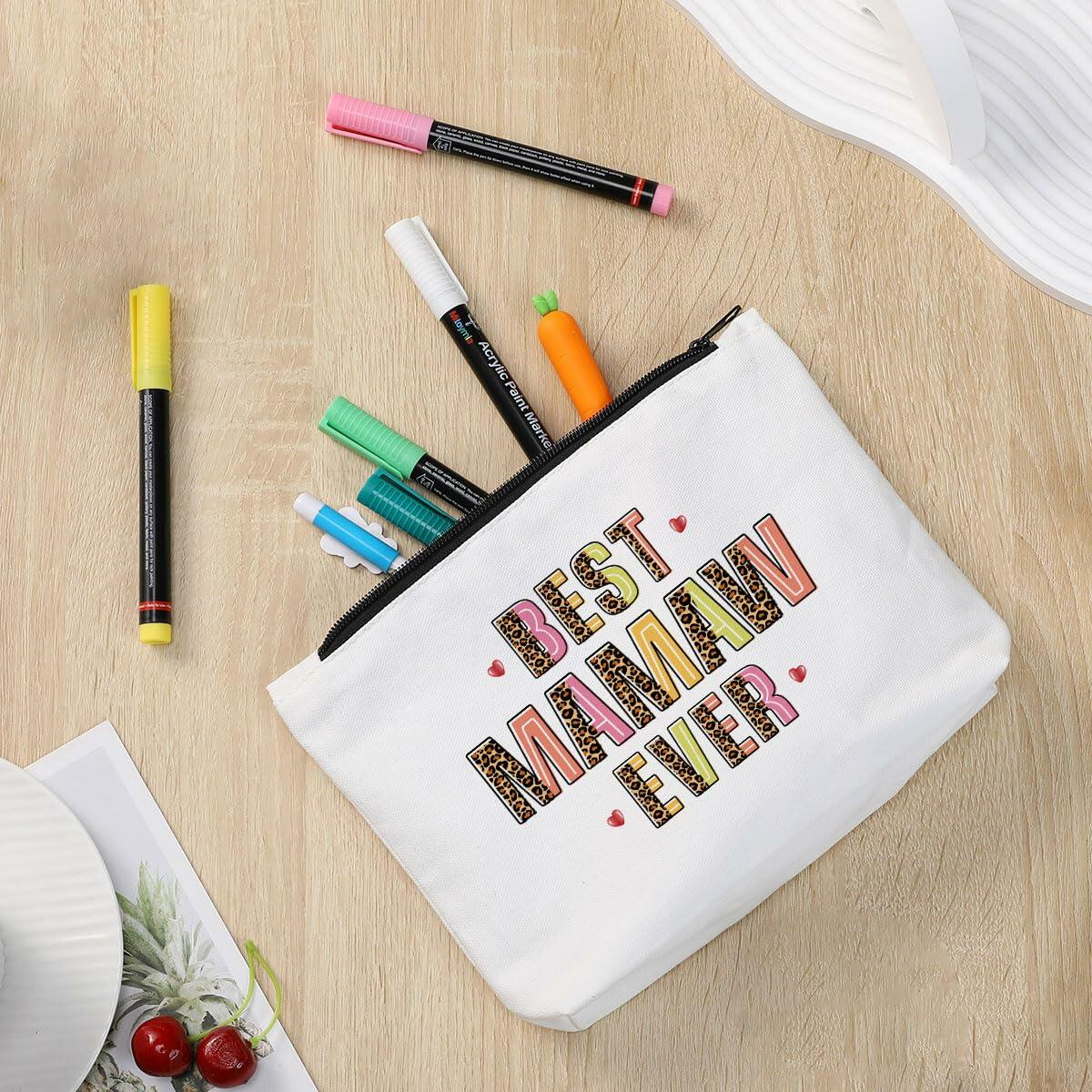 KongMoTree Mamaw Makeup Bag Travel Organizer 9x7x2 inch Cosmetic Bag
