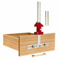 TOURACE Cabinet Handle Jig Aluminum Template Tool Red Woodworking Ruler