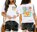Teacher Shirts Women Last Day of School Bruh Letter Print White Size XL