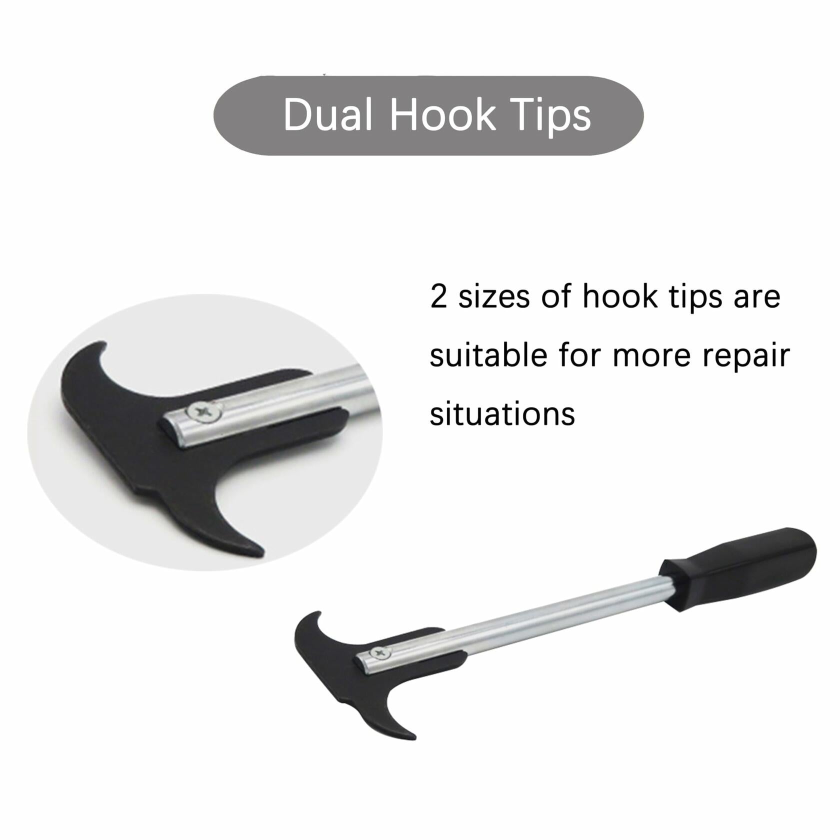 Jalnatee Seal Puller Dual Hook Tips Remove Oil Grease Seals Cars SUVs