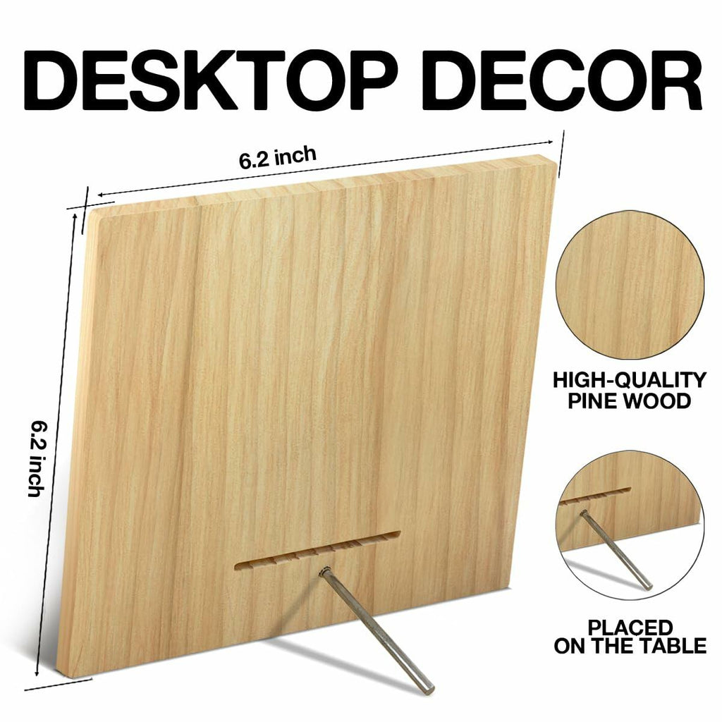 Coworker Retirement Wood Sign Desk Decor 6.3x6.3 Inch Home Office Gift