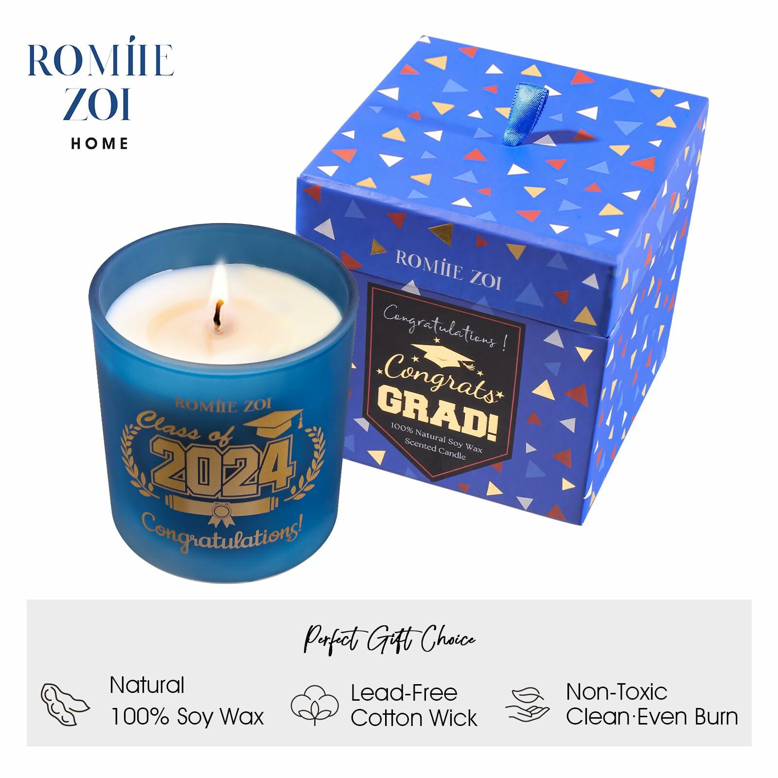 ROMIIE ZOI Graduation Celebration Sandalwood Soy Wax Candle 6oz