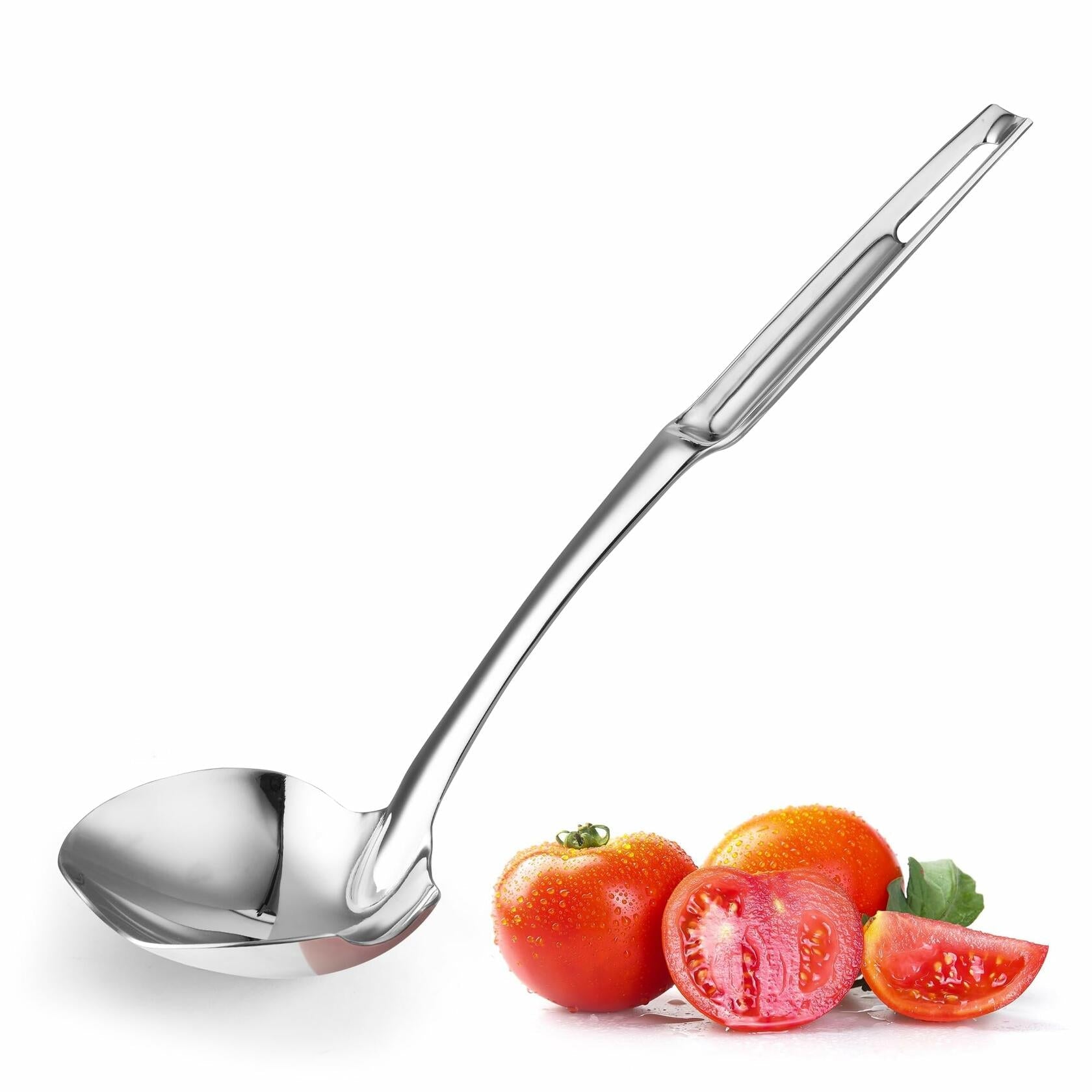 [Like New] Skimmer Slotted Spoon 316L Stainless Steel 12" Metal Heat-Proof Handle