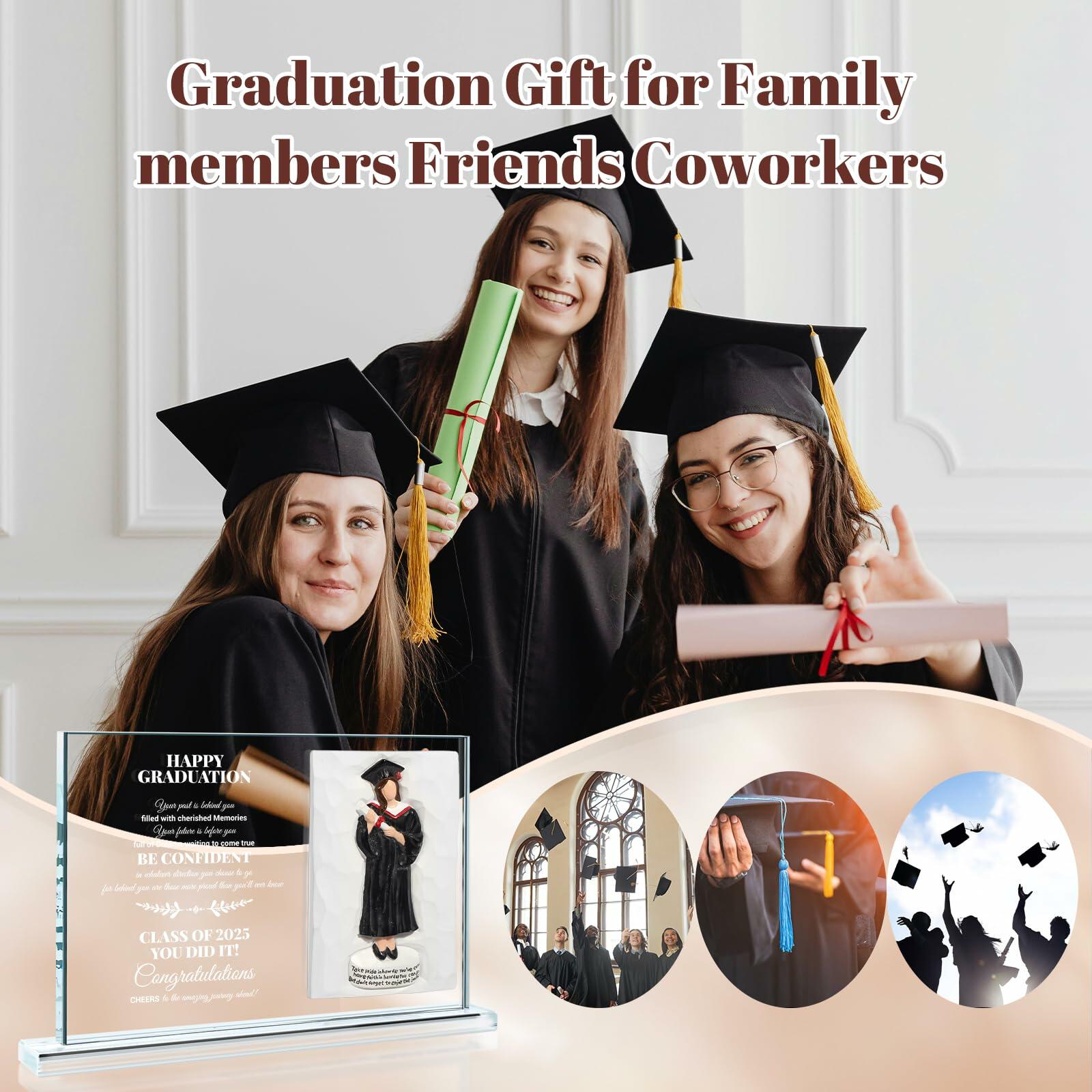 [Like New] Graduation Gifts 2025 Crystal Graduate Figurine Plaque 4x6 Inspirational
