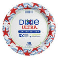 Dixie Ultra 10" Plates Americana 18 Count Paper Dinnerware