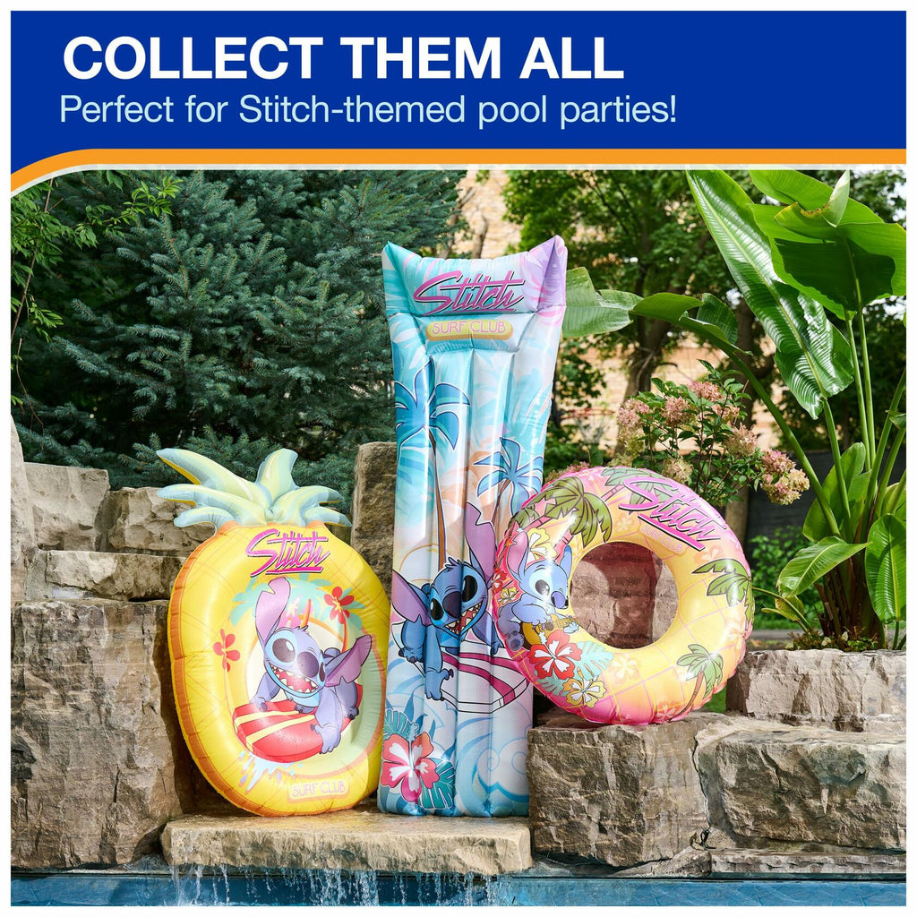 Swimways Stitch Suntanner Inflatable Pool Float Teens 14+ Kids Pool Toy