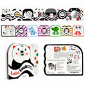 Lalala Baby Black White Sensory Toy with Mirror High Contrast Board Book