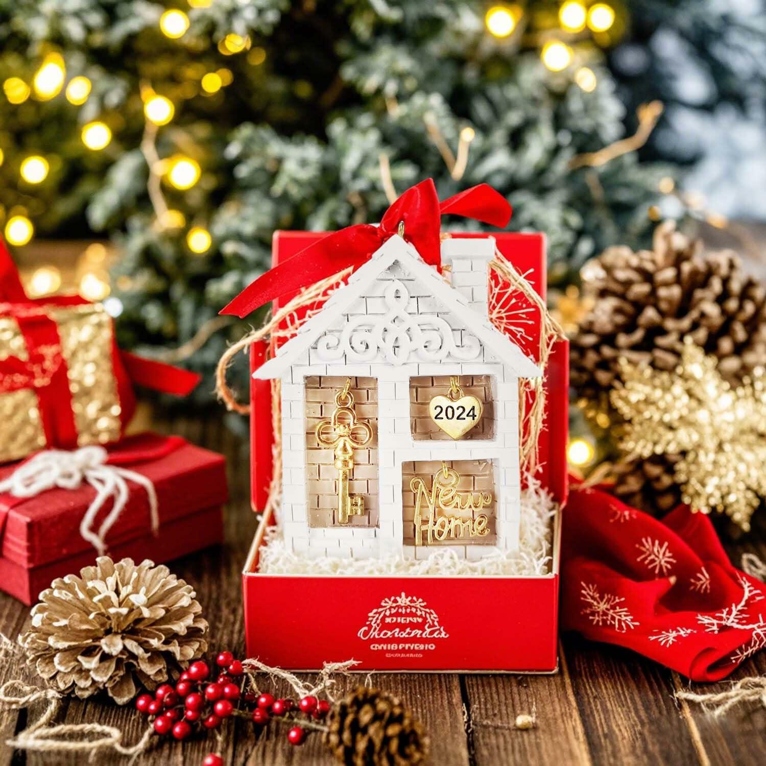 New Home Christmas Ornament 2024 Housewarming Gift Tree Decor