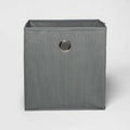 Room Essentials Fabric Cube Storage Bin Gray 11 Inch