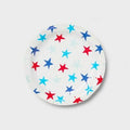 Sun Squad Disposable Plates 6.8x6.8 Red Blue Star 20ct