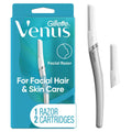 Gillette Venus Dermaplaning Tool Facial Razor with 2 Blade Refills Unisex