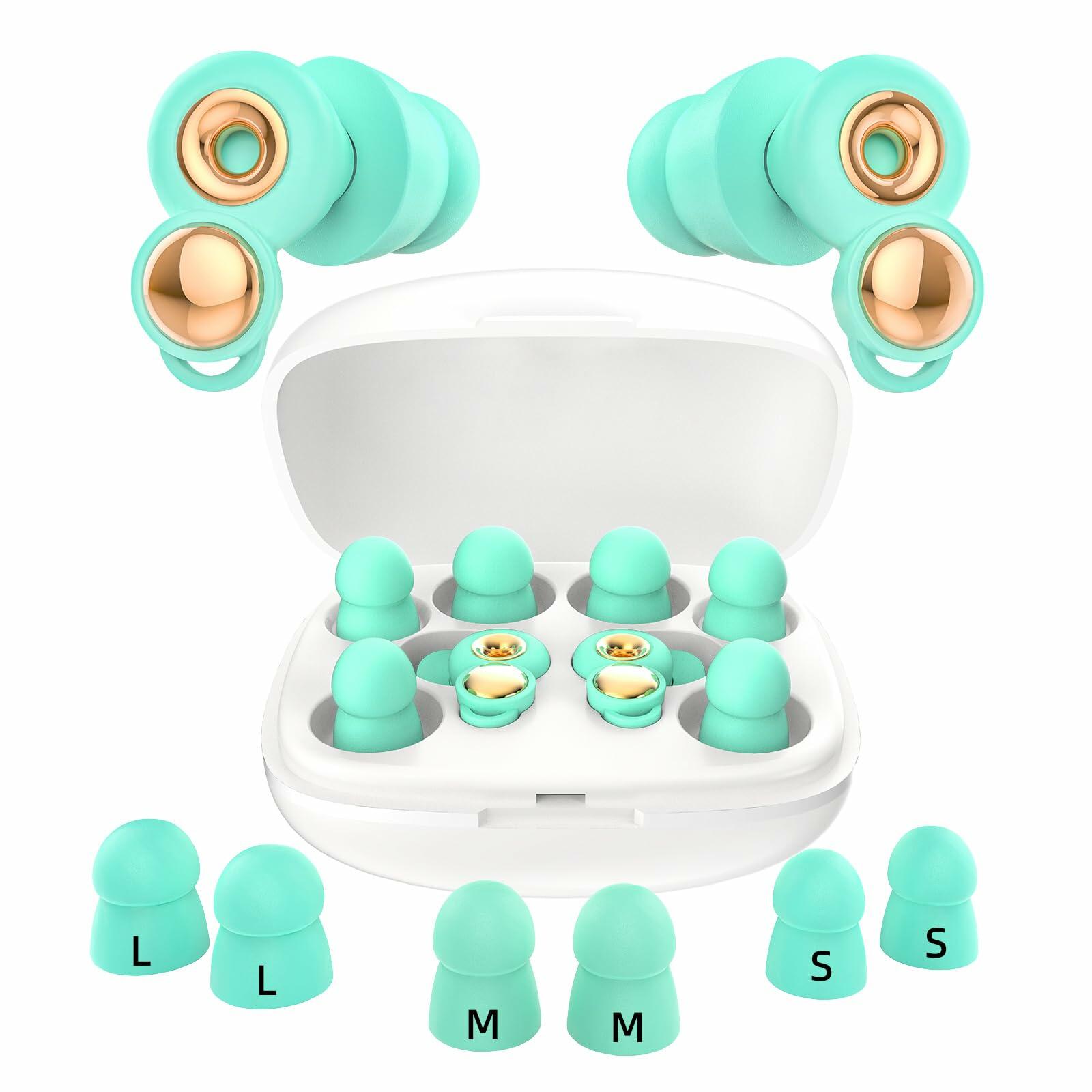 CLOZIAS Noise Cancelling Soft Foam Ear Plugs Green Hearing Protection