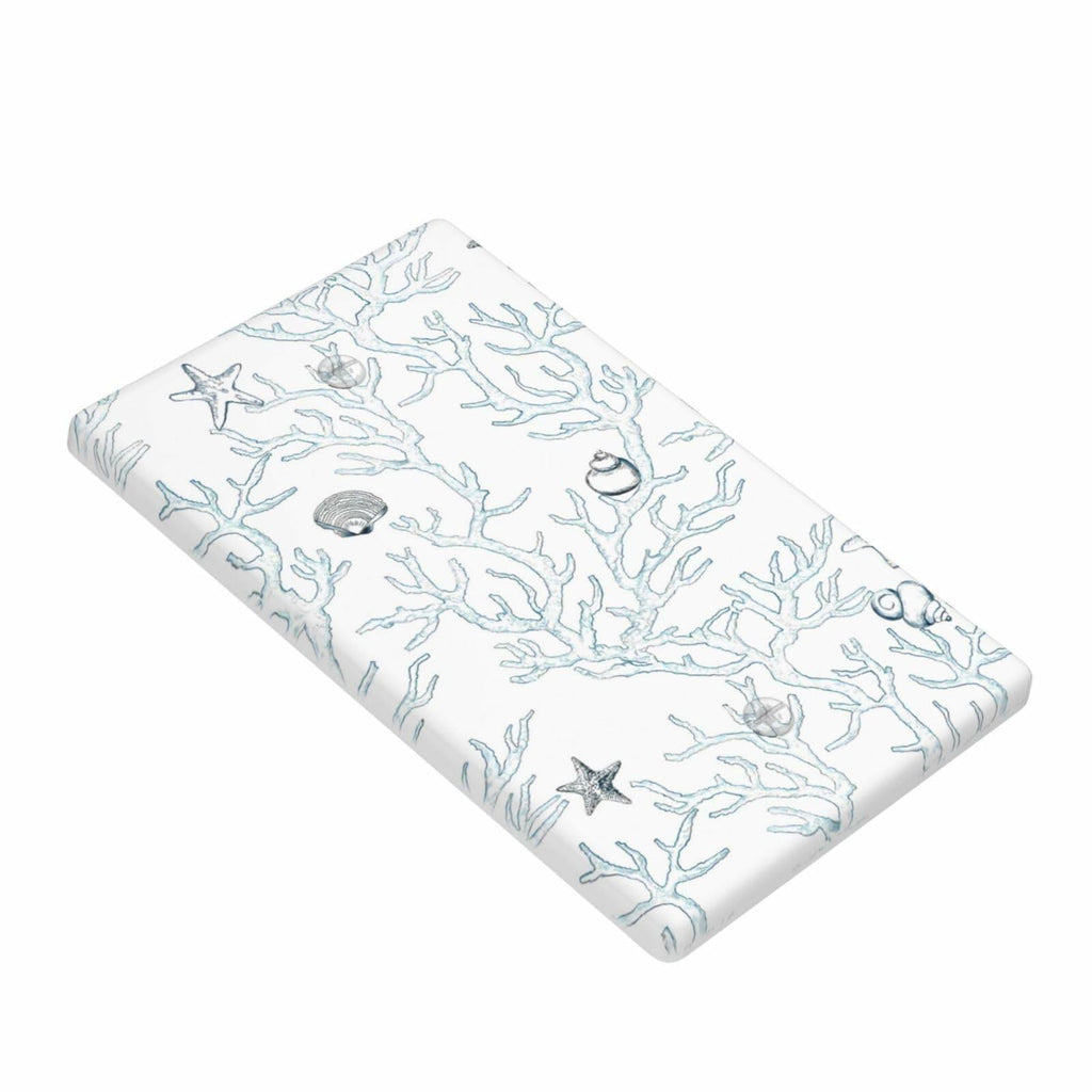 romyessen Ocean Coral Light Switch Cover Decorative Wall Plate Standard Size