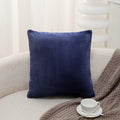 LeFadrie Chenille Pillow Covers Pack of 2 18x18 Midnight Sail Fade-Resistant