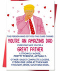 ACHICGIRL Funny Birthday Card for Dad Humor from Son Daughter Color ACH-123
