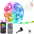 GANZQH 15.6FT RGB Strip Lights USB Powered Smart App Remote Control