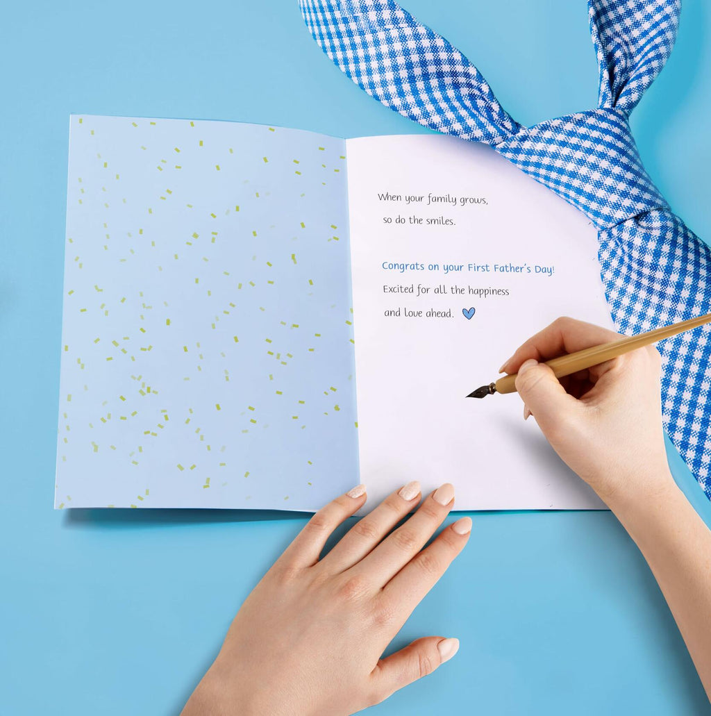 IDU First Father’s Day Card Gift from Baby Son Daughter Wife for New Dad 2025