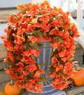 HyeFlora Bougainvillea Artificial Hanging Flowers 2pcs Orange UV Resistant