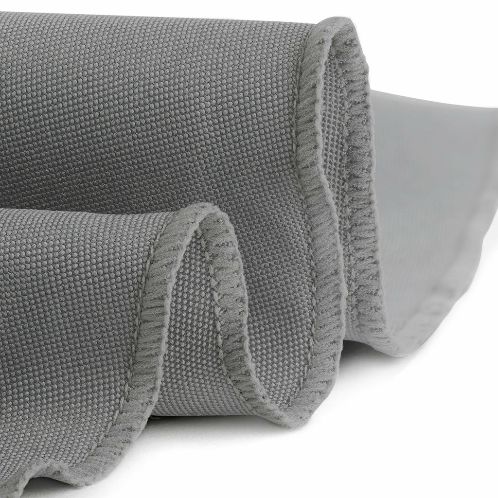 Gee Di Moda Round Tablecloth 90 Inch Charcoal Heavy Duty Wrinkle-Resistant