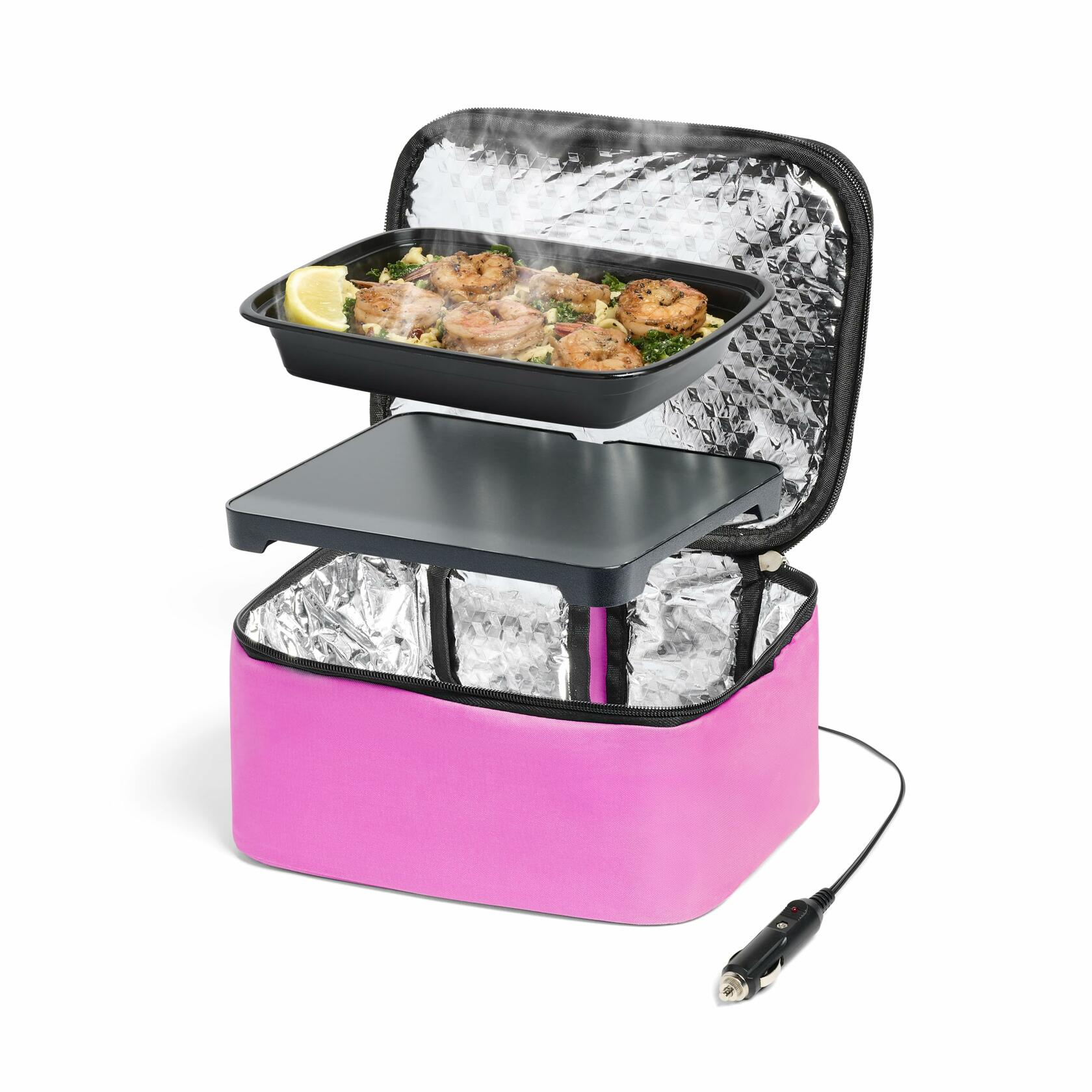 HOTLOGIC Mini XP Portable Electric Lunch Box Food Heater Pink 12V