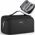 GAGAKU Large Travel Makeup Bag Waterproof Cosmetic Organizer Black