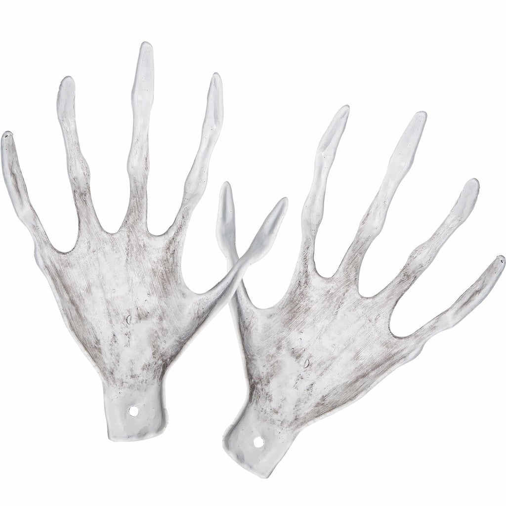 XONOR Halloween Witch Skeleton Hands 1 Pair Plastic Scary Decor