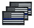 Ceclflag 3Pcs Police Flag Patch 2x3 Inch Tactical Embroidered Armband