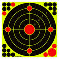 PTPHJEG Silhouette Splatter Targets 12x12 inch Fluorescent Yellow 10 Pack