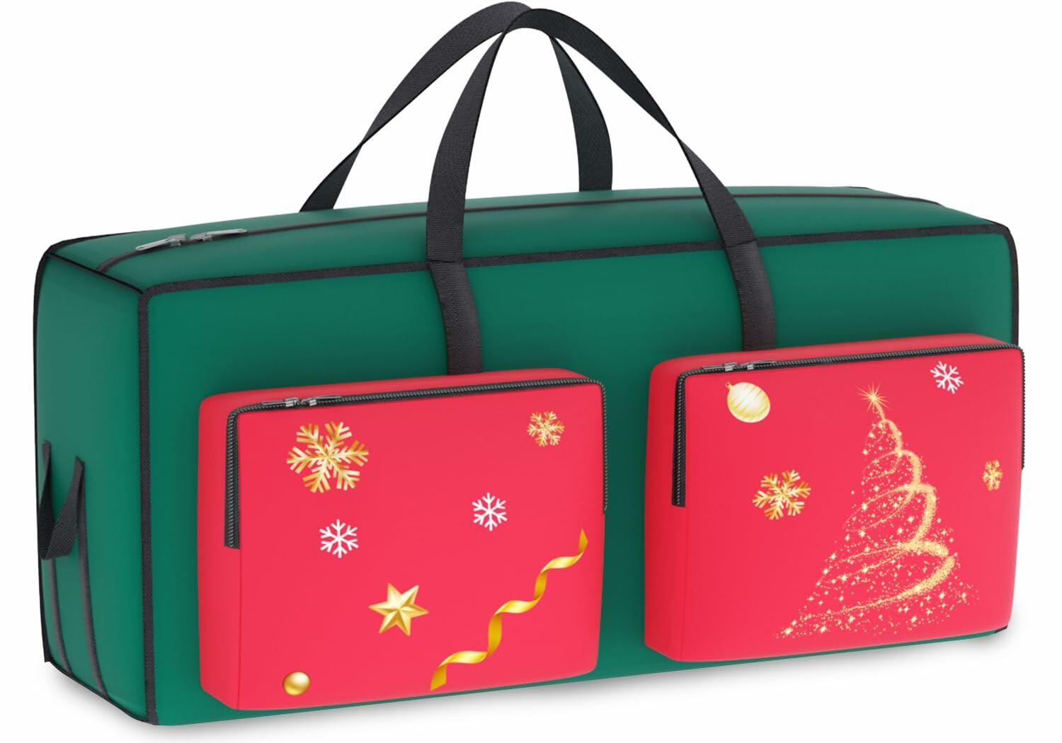 MODFUNS Christmas Tree Storage Bag 9ft Red 600D Oxford Waterproof 1 Pc
