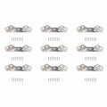 GWYAN 12 Pcs Stainless Steel Furniture Corner Connectors with Screws