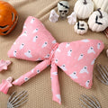 Weysat Pink Halloween Ghost Bow Pillow 13x24 Inch Large Cotton Cushion