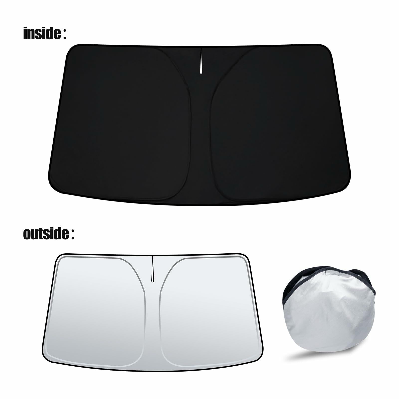 D-Lumina Windshield Sun Shade Subaru Forester 2019-2024 Foldable UV Blocker