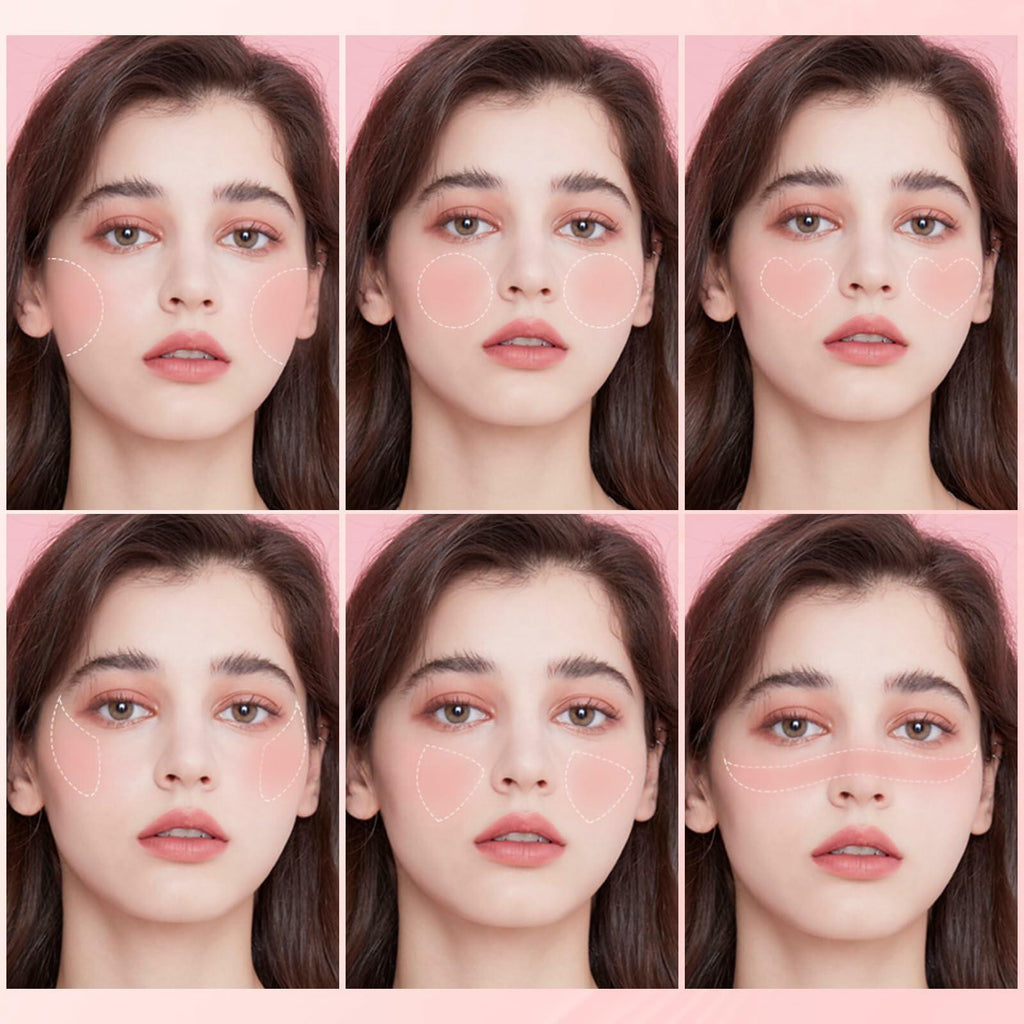 FOCALLURE Silky Cream Liquid Blush Matte Dewy Face Makeup 0.13oz Pack of 1