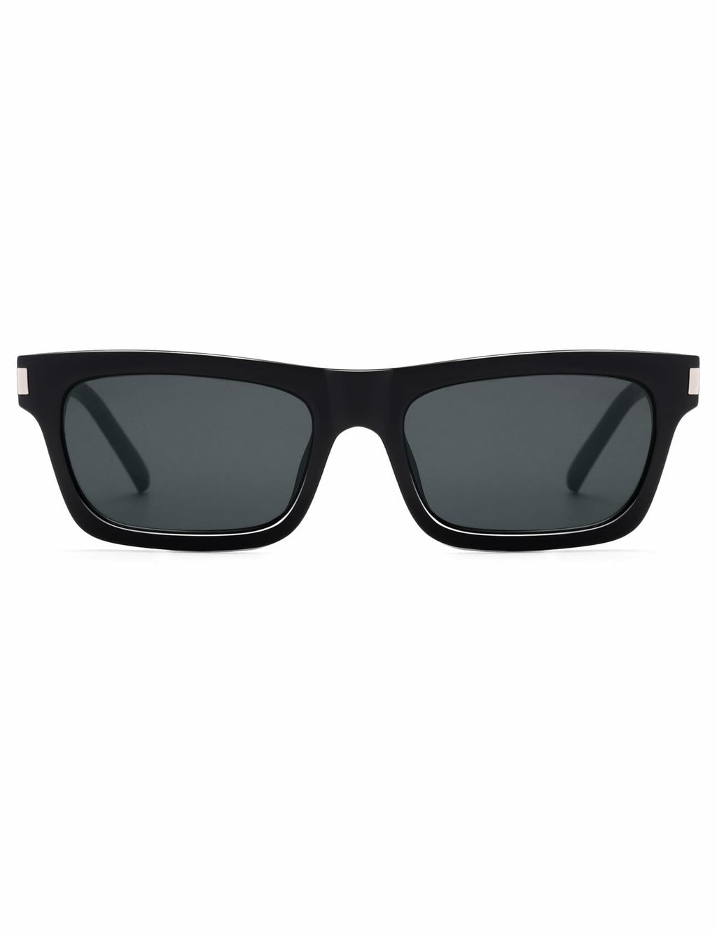 Appassal Retro Rectangular Sunglasses Unisex Black/Dark Gray AP3752 Open Box