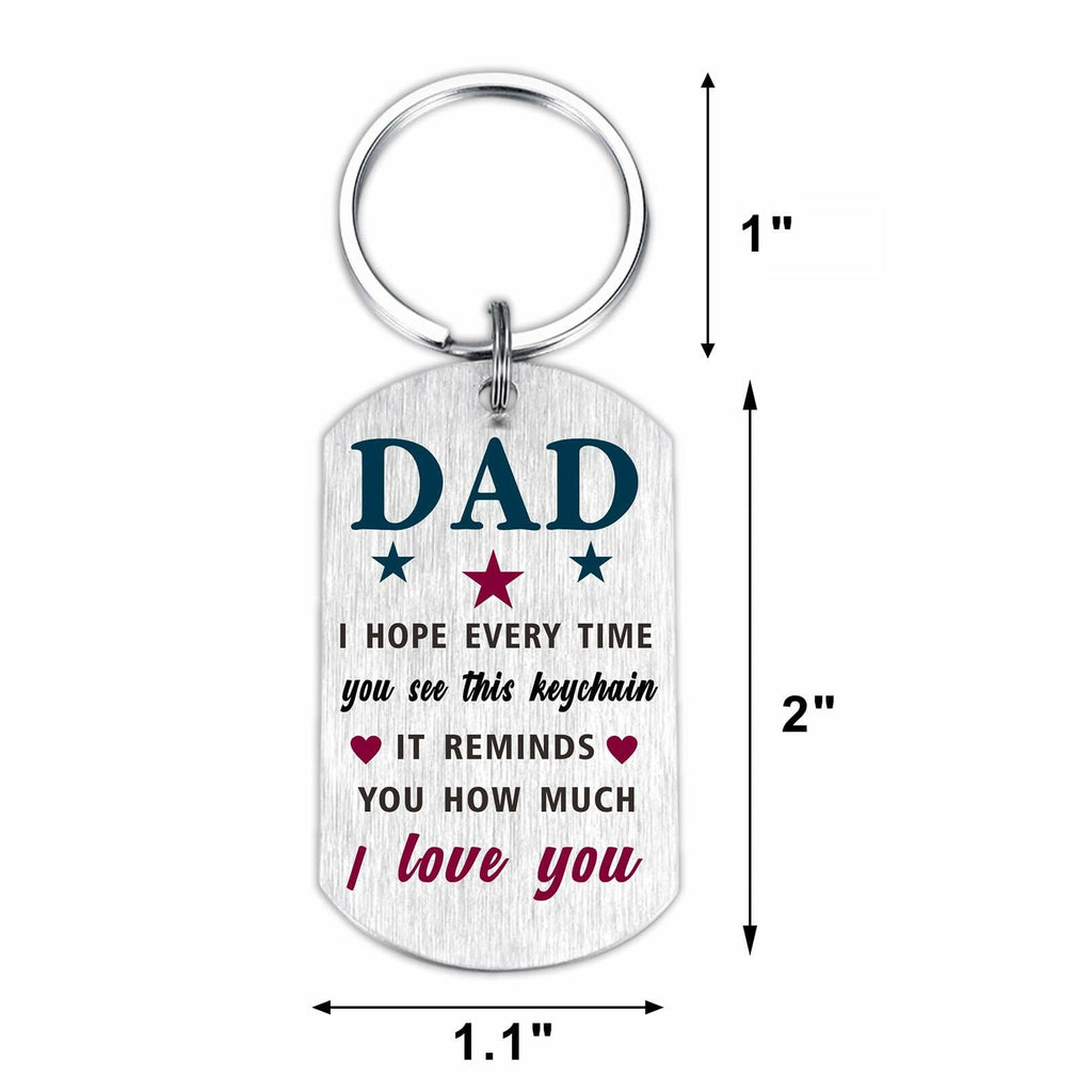 Viayen Dad from Son Keychain – Christmas, Birthday & Holiday Gift