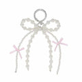 ICFIRSION Pearl Bow Keychain for Women Coquette Purse Bag Charm Style1