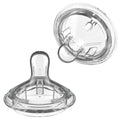 Nanobebe Flexy Silicone Bottles Nipples Triple Vented Twin-Pack - Slow Flow