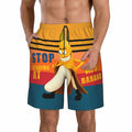 SolAzul Men's Swimming Trunks Funny Beach Board Shorts Quick Dry Large