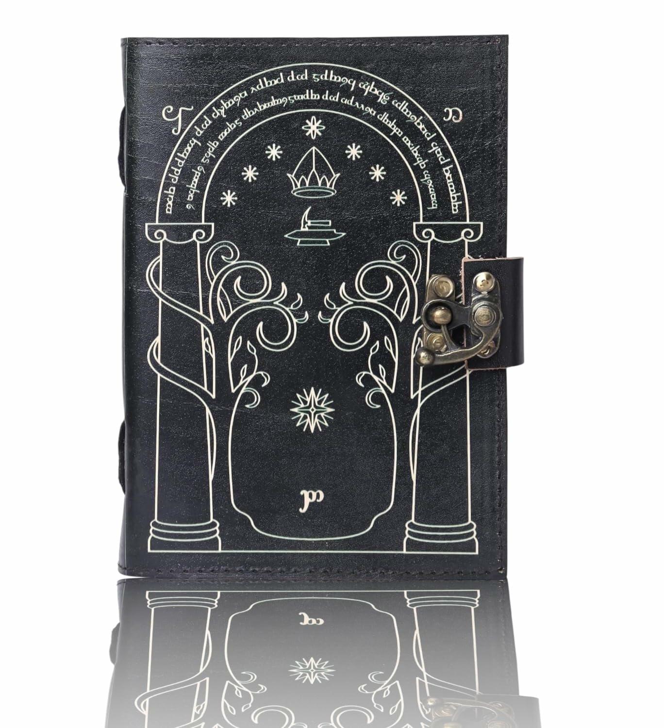 EHH Celtic Cross Leather Journal Hardcover Spell Book Vintage Diary Black