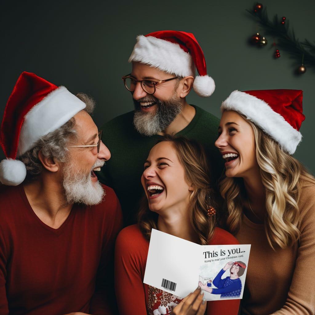 NotNiceThings Funny Christmas Card for Her Mum Wife - Cheeky Rude Joke