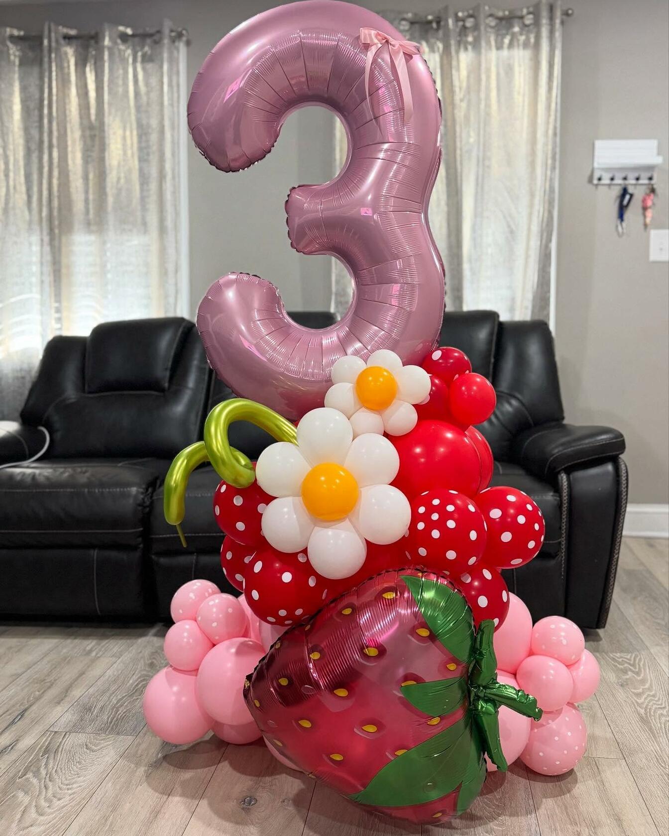 KEXINGTUO 2 Pearlescent Pink Number Foil Balloons 40 Inch Birthday Party