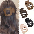 Generic 4-Pack Large Matte Non-Slip Claw Barrettes Hair Clips 4-Square